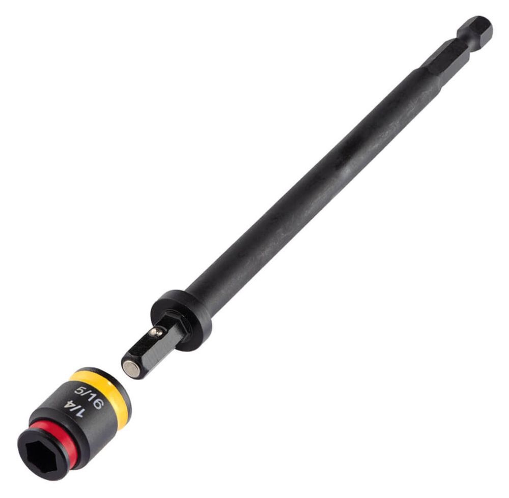 Malco® MSHXLC C-Rhex 1/4 In/ 5/16 In Double End Magnetic Hex Driver - 6 In L, Aluminum, Impact Rated