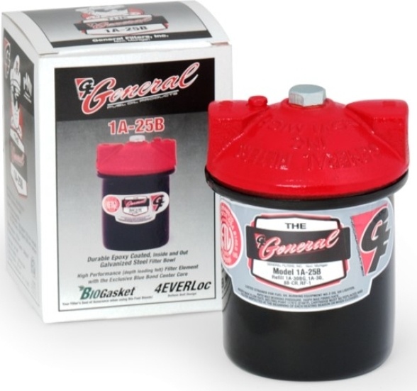 GeneralAire® 1300 Biogasket 1A-25B Fuel Oil Filter - 3/8 In Npt