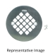 AB&A™ 63612 Round Stamped Shower Grate, Stainless Steel, Matte Black, 4-1/4 in Diameter, Grate Function Type
