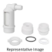 AMERIGAP ET117-008 Drain Line Air Gap, 1/2 in Inlet Connection, Barbed Inlet Connection, 1-1/2 in Outlet Connection, PVC