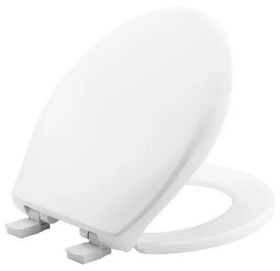 Bemis 7B200E4000 200E4-000 White Round Slow-Close Toilet Seat