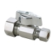 BrassCraft® KTCR14XC 1/4-Turn Straight Stop, 1/2 in Inlet Connection, Compression Inlet Connection, Straight Valve