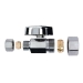 BrassCraft® KTCR14XC 1/4-Turn Straight Stop, 1/2 in Inlet Connection, Compression Inlet Connection, Straight Valve