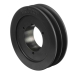 Browning® 2B5V62 Multiple Sheave, 2-Groove, 6.48 in OD, 1/2 in Dia Bore, 2.54 in D, Iron, Use With: 5V, A and B Belts