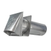 Builder's Best® 110277 Standard Mouth Hood, 6 in Width, 6 in Height, For Duct Size: 4 in, Wall Installation / Mounting