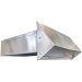 Builder's Best® 111377 Vent Hood, 11-1/2 in Width, 5-1/2 in Height, For Duct Size: 3-1/4 in, Rectangular Duct, Aluminum