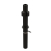 Centrotherm ICRT2439 Concentric Roof Termination, 4 in Intake, 2 in Exhaust, PP, Black, 6-1/2 in Height, 6-1/2 in Width