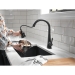 DELTA® 19802Z-BL-DST Kitchen Faucet, Deck Installation / Mounting, 1 Handles, 1 or 3 Holes, 1.8 gpm Flow Rate
