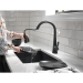 DELTA® 19802Z-BL-DST Kitchen Faucet, Deck Installation / Mounting, 1 Handles, 1 or 3 Holes, 1.8 gpm Flow Rate