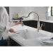 DELTA® 19802Z-SP-DST Kitchen Faucet, Deck Installation / Mounting, 1 Handles, 1 or 3 Holes, 1.8 gpm Flow Rate