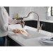 DELTA® 19802Z-SP-DST Kitchen Faucet, Deck Installation / Mounting, 1 Handles, 1 or 3 Holes, 1.8 gpm Flow Rate