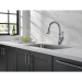 DELTA® 9178-AR-DST Kitchen Faucet With ShieldSpray® Technology, Deck Installation / Mounting, 1 Handles, 1 or 3 Holes