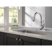 DELTA® 9178-DST Kitchen Faucet With ShieldSpray® Technology, Deck Installation / Mounting, 1 Handles, 1 or 3 Holes