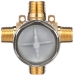 DELTA® R11000 3/6-Setting Diverter Rough Valve, 1/2 in Inlet Connection, 1/2 in Outlet Connection, Brass Body, 3 Ports