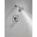 DELTA® T17230 Shower Trim, Wall Installation / Mounting, Brass, Chrome, 1.75 gpm Flow Rate, 1 Handles, Lever Handle