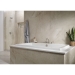 DELTA® T2732-SS Roman Tub Trim, 3 Holes, 1.75 gpm Flow Rate, Stainless, 8-7/8 in Spout Reach, 6-9/16 in Spout Height