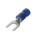 Devco 6227LX Spade Terminal, 16 to 14 AWG Wire, Copper Conductor, #8 Stud, Spade Tongue, Blue