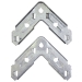 Duro Dyne® TDC® EZ® 13079 Stackable Corner, Steel, 16 ga Gauge, Galvanized