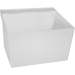 FIAT™ L1 Laundry Tub With Hanger, Molded Stone, 23 in Length, 22 in Width, White