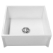 FIAT™ MSB2424 Mop Service Basin, Molded Stone, 24 in Length, 24 in Width, White