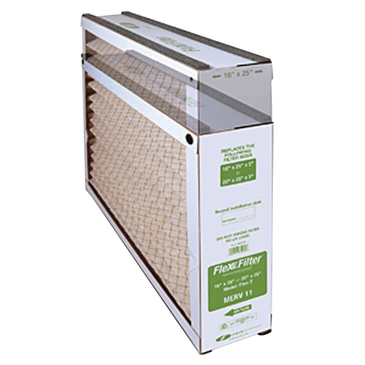 Field Controls Flex Filter 46600407 Replacement Air Filter, 16/20 in W, 20 in H, 5 in D, 11 MERV