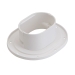Fortress® 84117 Wall Flange, 4-1/2 in, PVC, White, Use With: Lineset, 2-5/8 in H, 7-3/4 in W, 6-1/2 in D