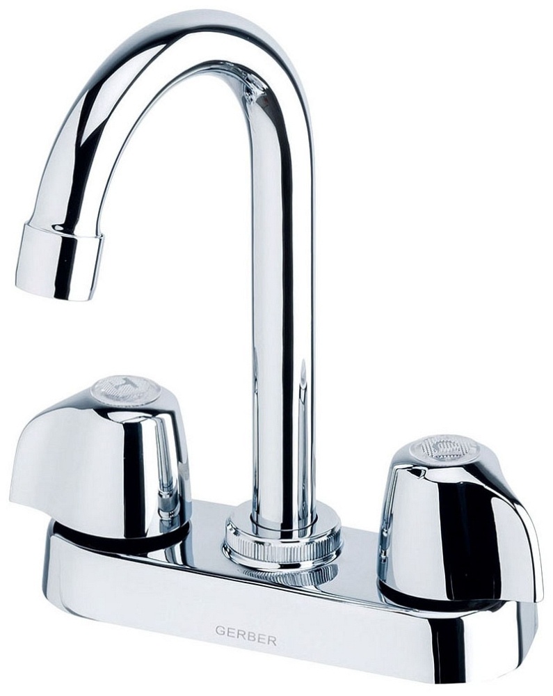 Gerber G0049251 2H Bar Faucet with Goosneck 1.75GPM Chrome