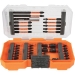 KLEIN TOOLS® ProFlex 33801 Impact Driver Bit Set, 40 Pieces, SAE System of Measurement, Tool Steel, 7 in Length