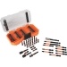 KLEIN TOOLS® ProFlex 33801 Impact Driver Bit Set, 40 Pieces, SAE System of Measurement, Tool Steel, 7 in Length