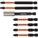 KLEIN TOOLS® ProFlex 33801 Impact Driver Bit Set, 40 Pieces, SAE System of Measurement, Tool Steel, 7 in Length