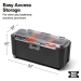 KLEIN TOOLS® MODbox™ 54815MB Parts Bin Rail Attachment, Plastic, 3.6 in H, 4 in W, 8-1/4 in D, 1, 2 or 3 -Compartment