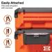 KLEIN TOOLS® MODbox™ 54815MB Parts Bin Rail Attachment, Plastic, 3.6 in H, 4 in W, 8-1/4 in D, 1, 2 or 3 -Compartment