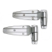 Kason® 11245000028 Flush Offset Reversible Cam-Rise Oblique Hinge With Self-Lubricating Nylon Cam, Zinc, 5-1/2 in Height
