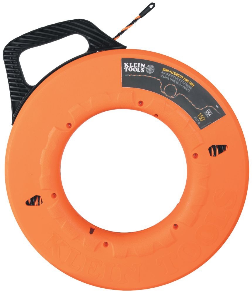KLEIN TOOLS 50376 High Flexible Polyester Fish Tape 150'