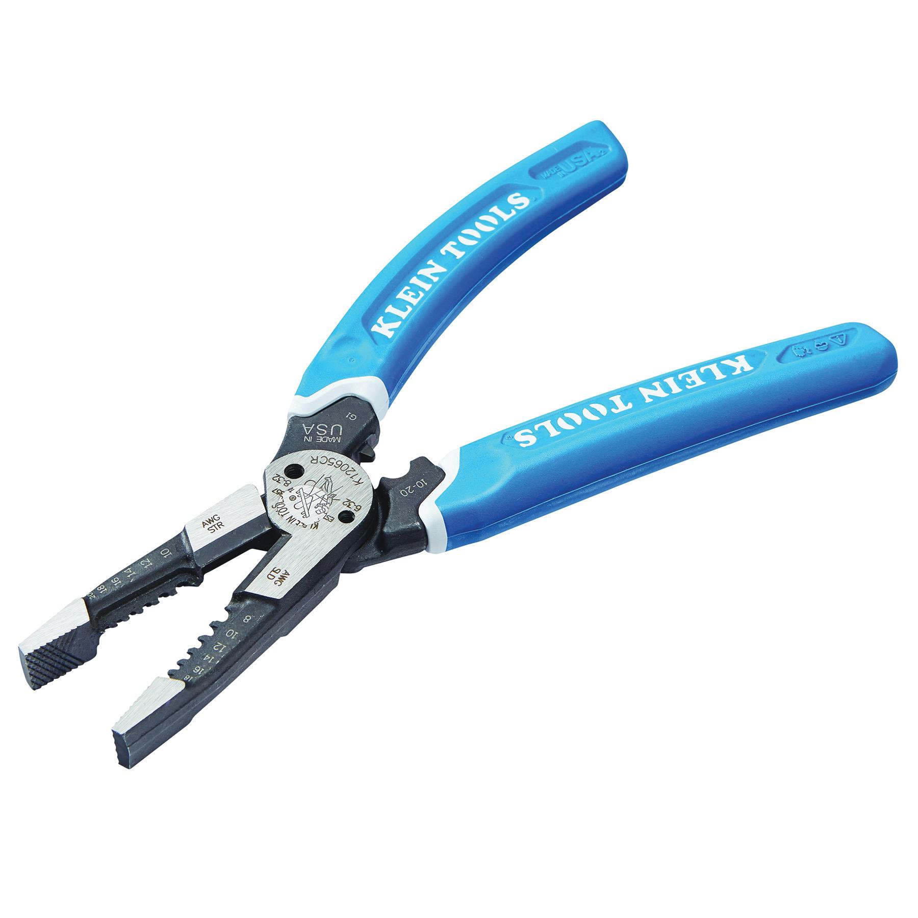 KLEIN TOOLS K12065CR Klein-Kurve Heavy-Duty Wire Stripper / Cutter /