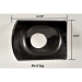Kozy Kollar PV-4 Roof Flashing Kit, For Pipe Size: 4 in, EPDM, 12-3/4 in Base Length, 9-1/4 in Base Width