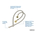 Krowne® 21-443L Flexible Water Line Kit, 22 in Length, Connection Size 1: 3/8 in, Connection Type 1: Swivel