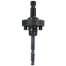 LENOX® 1779801 Hole Saw Arbor, Steel, Applicable Materials: Metal, Wood, 1-1/4 to 6 in Arbor, Hex Shank, 1/2 in Shank