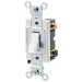 Leviton® CSB2-20W Toggle Switch, 120/277 V Control, 2 Poles, 20 A Switching Current, Wire Electrical Connection, White