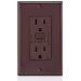 Leviton® GFNT1 Non-Tamper-Resistant Slim GFCI Outlet With LED Indicator Light, 15 A, 125 V, NEMA 5-15R NEMA Rating