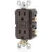 Leviton® GFNT1 Non-Tamper-Resistant Slim GFCI Outlet With LED Indicator Light, 15 A, 125 V, NEMA 5-15R NEMA Rating