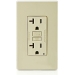 Leviton® GFNT2-1 Non-Tamper-Resistant Slim GFCI Outlet With LED Indicator Light, 20 A, 125 V, NEMA 5-20R NEMA Rating