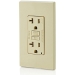 Leviton® GFNT2-1 Non-Tamper-Resistant Slim GFCI Outlet With LED Indicator Light, 20 A, 125 V, NEMA 5-20R NEMA Rating