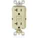 Leviton® GFNT2-1 Non-Tamper-Resistant Slim GFCI Outlet With LED Indicator Light, 20 A, 125 V, NEMA 5-20R NEMA Rating