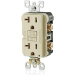 Leviton® GFNT2-1 Non-Tamper-Resistant Slim GFCI Outlet With LED Indicator Light, 20 A, 125 V, NEMA 5-20R NEMA Rating
