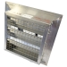 Lloyd Industries 2-SRF Stationary Louver With Flange Frame, 20 in Opening Width, 20 in Opening Length, Aluminum
