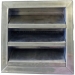 Lloyd Industries 2-SRF Stationary Louver With Flange Frame, 20 in Opening Width, 20 in Opening Length, Aluminum