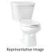 Mansfield® 130010007 Toilet Bowl, Tower Flush, 2 in Flush Valve, 15-1/8 in Bowl Height, Glaze, 2 in, 12 in Rough-In