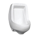 Mansfield® 401HE Urinal, 0.5 gpf, Wall Installation / Mounting, 19-1/2 in Height, 13-5/8 in Width, 13-1/4 in Depth