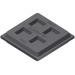 Mason Industries R2X2MSW Waffle Pad, 180 lb Load, 3/8 in Height, 2 in Width, 2 in Depth, Natural Rubber